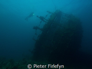 Umbria wreck near the port of Sudan by Pieter Firlefyn 